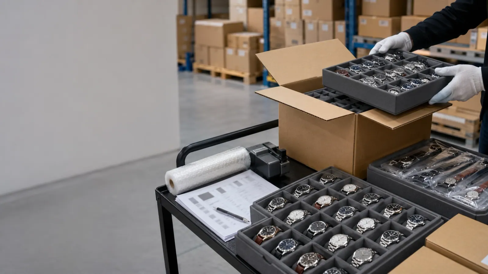 Ready-stock wholesale watches boxed in inventory, ready to dispatch