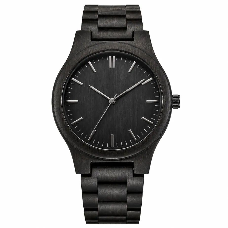 Wood watch reference model 03 — customizable OEM build