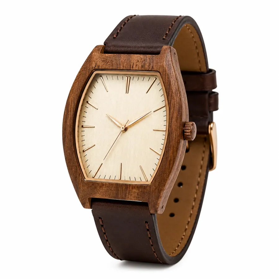 Wood watch reference model 07 — customizable OEM build